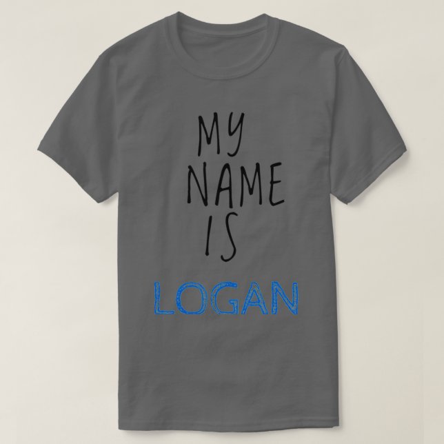 Camiseta Meu Nome É Logan (Frente do Design)