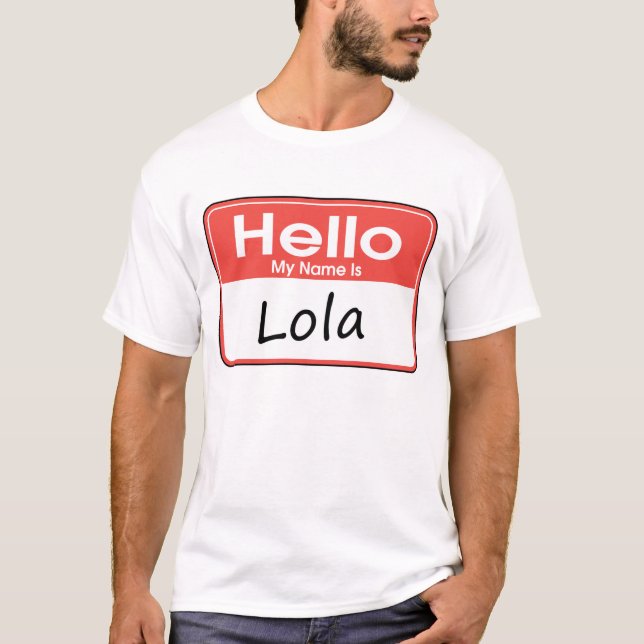 Camiseta Meu nome é Lola (Frente)