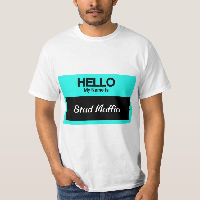 Camiseta Meu nome é muffin do parafuso prisioneiro (Frente)