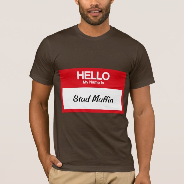 Camiseta Meu nome é muffin do parafuso prisioneiro (Frente)