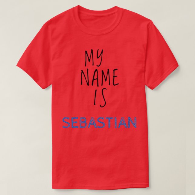 Camiseta Meu Nome É Sebastian (Frente do Design)