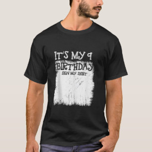 Camiseta Meu nono Sinal de Aniversário É Meu Sinal de 9 Ano