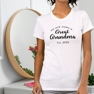 Camiseta Meu Novo Nome É Bisavó Est