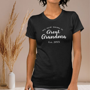 Camiseta Meu Novo Nome É Bisavó Est