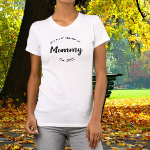 Camiseta Meu novo nome é Mamãe Nova Mãe Escoteiro
