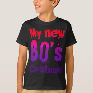 Camiseta Meu Novo Traje dos Anos 80 Design Engraçado