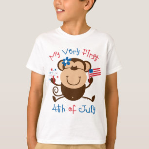 Camiseta Meu ø 4o macaco da menina caçoa o t-shirt