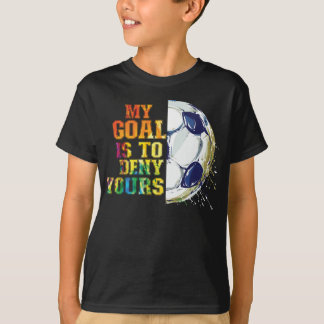 Camiseta Meu Objetivo É Negar Seu Futebol Goalie