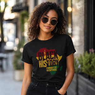 Camiseta Meu Orgulho da História Negra Herança Africana