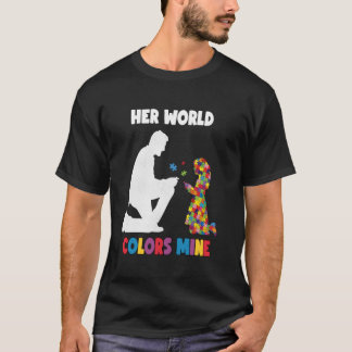 Camiseta Meu Orgulho Pai Filha Crianças Autistas Conscienti
