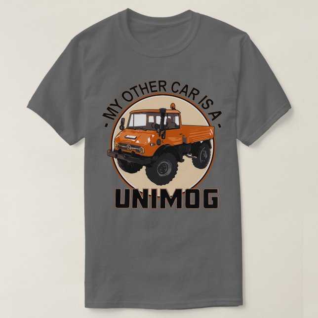 Camiseta Meu outro carro é um Unimog Orange  (Frente do Design)