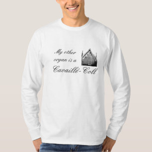 Camiseta "Meu outro órgão é" t-shirt da música