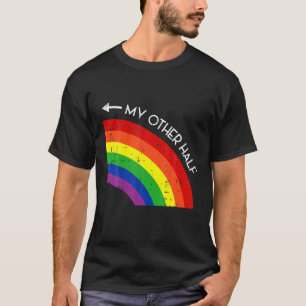 Camiseta Meu Outro Orgulho Arco-Íris de Meia Gay Legal LGB