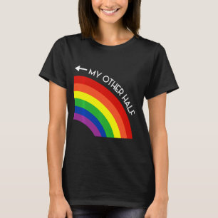 Camiseta Meu Outro Orgulho Arco-Íris de Meia Gay Legal LGBT