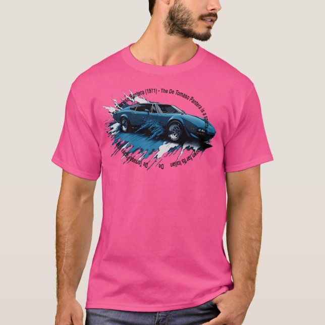 Camiseta Meu Pai Carro De Tomaso Pantera (Frente)