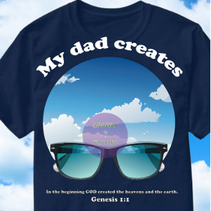 Camiseta Meu Pai Cria - Cristão