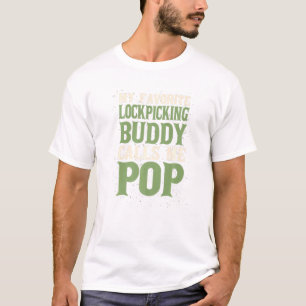 Camiseta Meu Pai de Lockpicker do Pai de Artesanal Amigo Fa