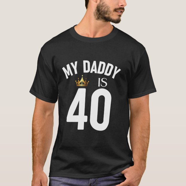 Camiseta Meu Pai É 40 40º 40 Anos Pai Pai Padre P (Frente)