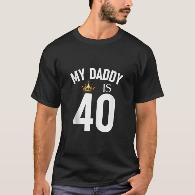 Camiseta Meu Pai É 40 40º 40 Anos Pai Pai Padre P (Frente)