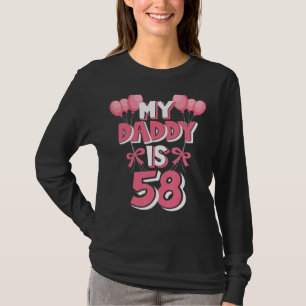 Camiseta Meu Pai é 58 anos, 58 anos, aniversário de homens
