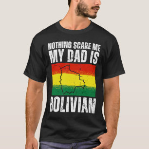 Camiseta Meu Pai é boliviano Bandeira do Orgulho da Bolívia