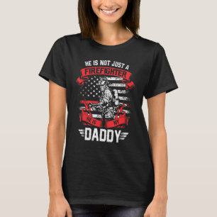 Camiseta Meu Pai É Bombeiro Thin Red Line Fire Son Dau