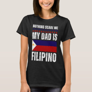 Camiseta Meu Pai é Filipino Bandeira do Orgulho Filipino Pa
