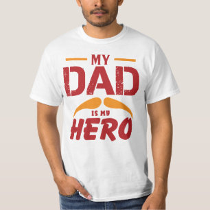 Camiseta Meu Pai é Meu Dia de os pais Herói