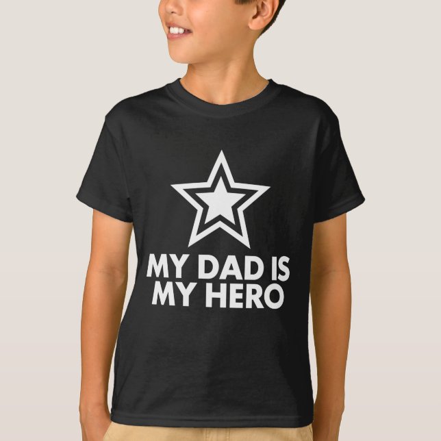 Camiseta Meu Pai É Meu Herói (Frente)
