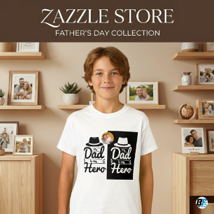 Camiseta Meu Pai É Meu Herói  Dia de os pais especial com f