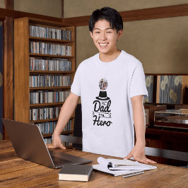 Camiseta Meu Pai É Meu Herói| Dia de os pais especial com f
