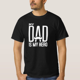 Camiseta Meu Pai É Meu Herói - Típica Do Dia de os pais