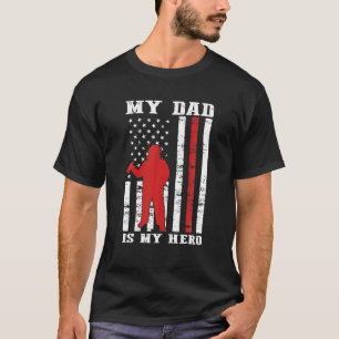 Camiseta Meu Pai É Meu Pai Herói Bombeiros Dia 4