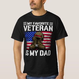 Camiseta Meu Pai É Meu Veterano Favorito Presente para Pai