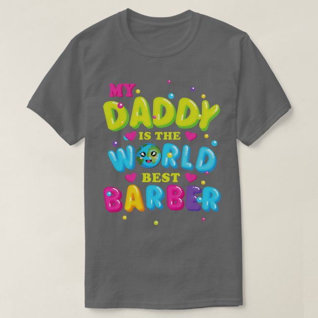 Camiseta Meu Pai é o melhor barbeiro do mundo (Frente do Design)