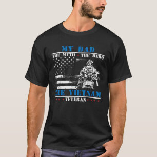 Camiseta Meu Pai é o mito do herói a lenda Vietnã vetera