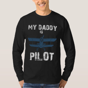 Camiseta Meu Pai é Piloto para o Piloto de dia de os pais P