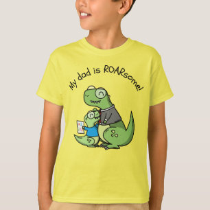 Camiseta Meu Pai é ROARsome! - Tee do Dia do Pai do Dino