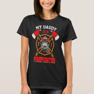 Camiseta Meu Pai É Um Bombeiro Orgulhoso Filho Filha 1