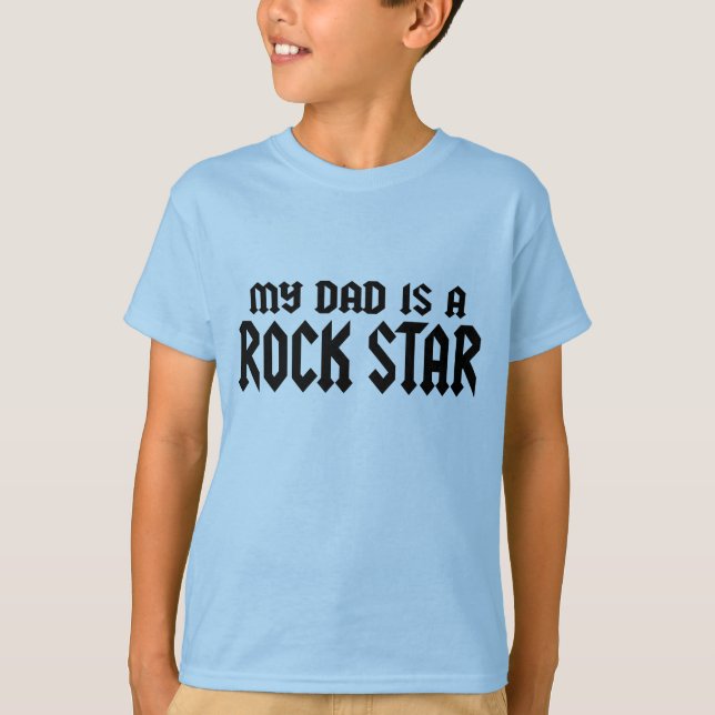 Camiseta Meu Pai é um Rockstar (Frente)