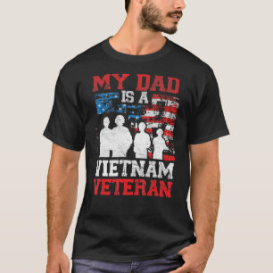 Camiseta Meu Pai É Um Veterano Vietnã Orgulhoso Fath Vetera