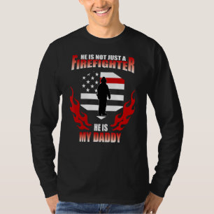 Camiseta Meu Pai É Uma Filha Orgulhosa De Bombeiros Hero
