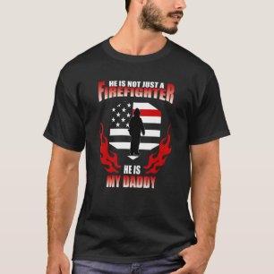 Camiseta Meu Pai É Uma Filha Orgulhosa De Bombeiros Hero