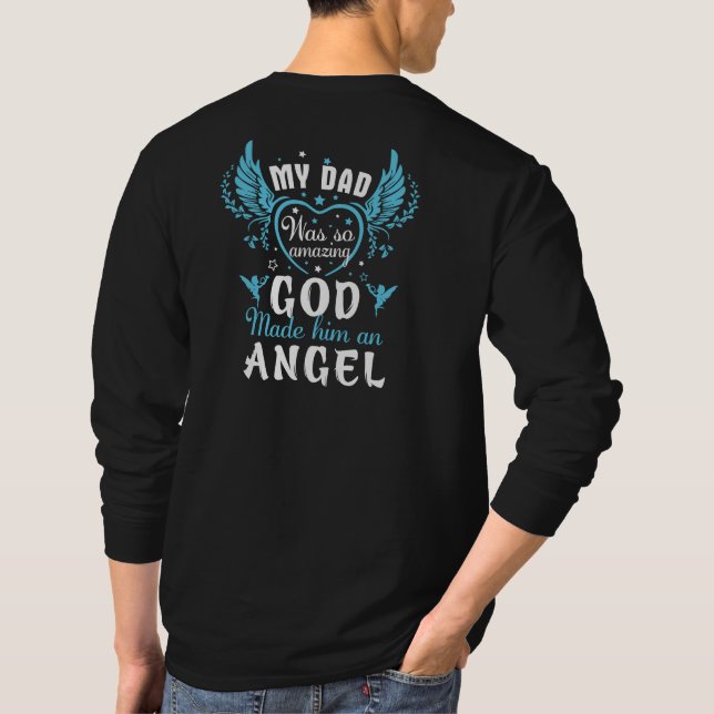 Camiseta Meu PAI foi tão incrível que Deus o fez um anjo (Verso)