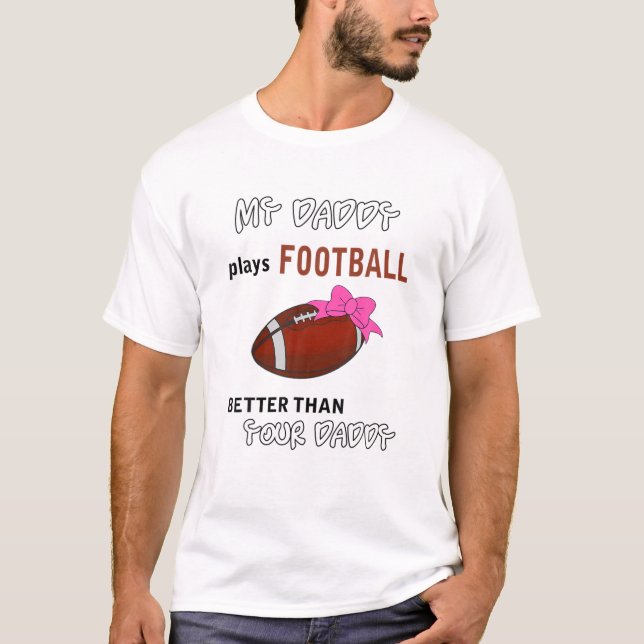 Camiseta Meu Pai Joga Futebol Melhor Que Seu Pai (Frente)