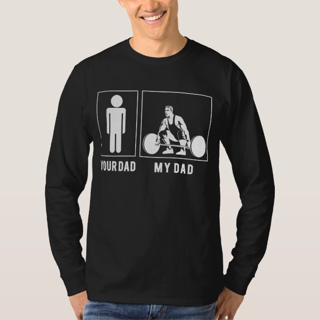 Camiseta Meu Pai levanta com um sorriso! (Frente)