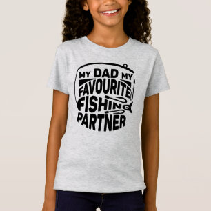 CAMISETA MEU PAI, MEU PARCEIRO DE PESCA FAVORITO.