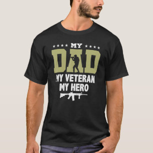 Camiseta Meu Pai Meu Veterano Meu Herói