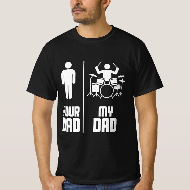 Camiseta Meu Pai Seu Drummer Pai (Frente)