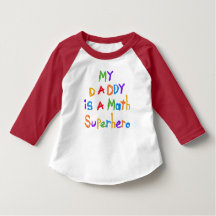 Meu Pai Super-Herói de Matemática Toddler Raglan T